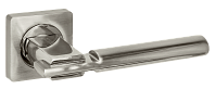 Дверная ручка Puerto мод. AL 523-02 SN/NP (матовый никель/никель блест.)