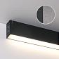 Линейный светодиодный накладной односторонний светильник 53см 10Вт 4200К черная шагрень 101-100-30-5