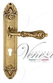 Дверная ручка Venezia на планке PL90 мод. Monte Cristo (франц. золото) под цилиндр