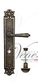Дверная ручка Venezia на планке PL97 мод. Vignole (ант. бронза) сантехническая