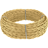 Ретро кабель витой 2х1,5 (золотой песок) Ретро кабель витой 2х1,5 (золотой песок)
