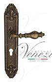 Дверная ручка Venezia на планке PL90 мод. Gifestion (ант. бронза) под цилиндр