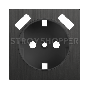 Накладка для розетки USB (графит рифленый) WL04-USB-CP