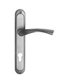 Дверная ручка на планке DAMX мод. 405L SN (матовый никель)