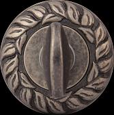 Фиксатор сантехнический Melodia на розетке 60мм (античное серебро)