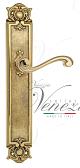 Дверная ручка Venezia на планке PL97 мод. Vivaldi (полир. латунь) проходная
